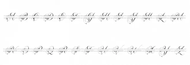 Flourish Monogram Fonte MAIÚSCULAS