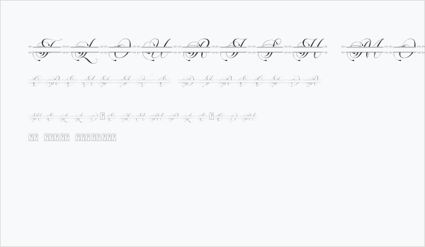 Flourish Monogram Business Card