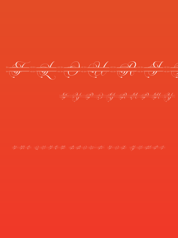 Flourish Monogram Poster