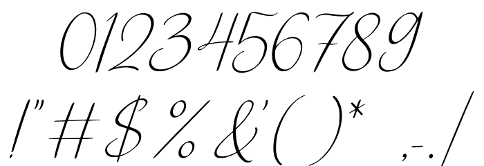 Flourish Orchestral Font OTHER CHARS