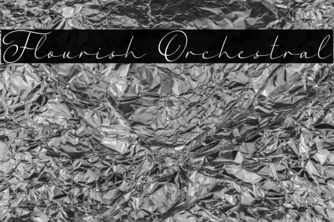 Flourish Orchestral Font examples