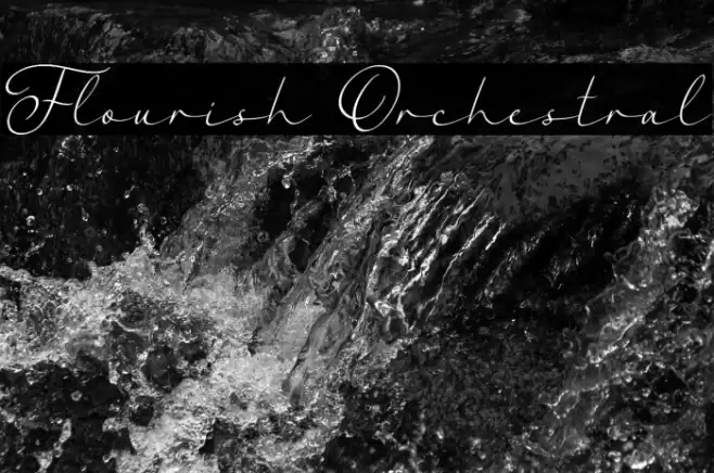 Flourish Orchestral Font examples