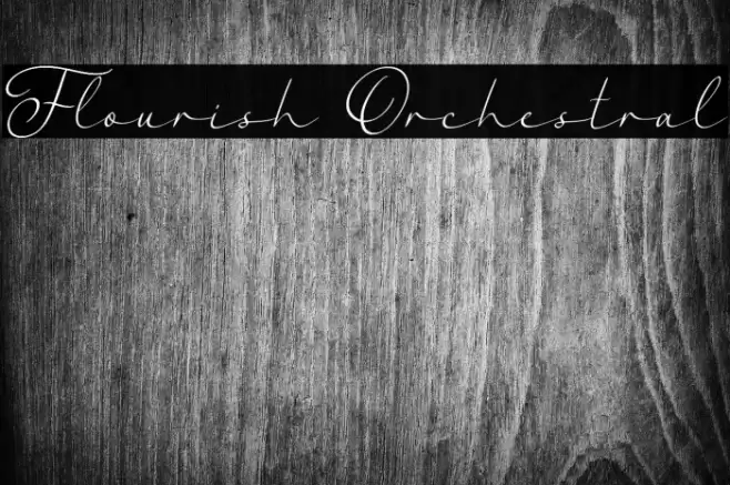 Flourish Orchestral Font examples