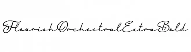 FlourishOrchestralExtraBold  لخطوط تنزيل