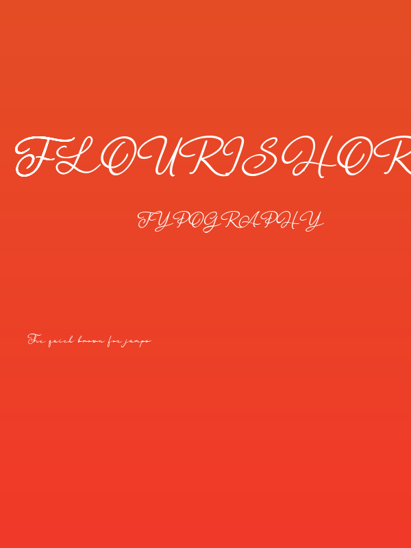 FlourishOrchestralExtraBold Poster