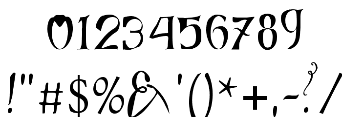 Flourishes and Fancies Font OTHER CHARS