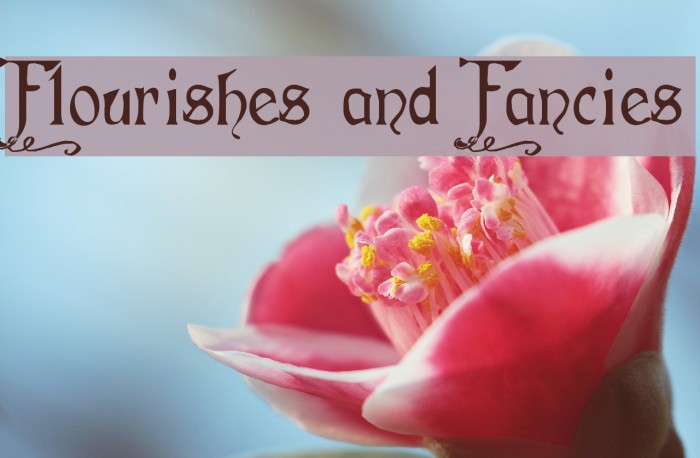 Flourishes and Fancies Font examples