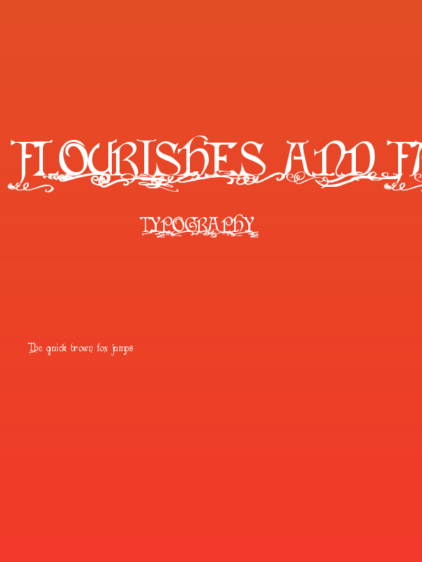 Flourishes and Fancies Poster