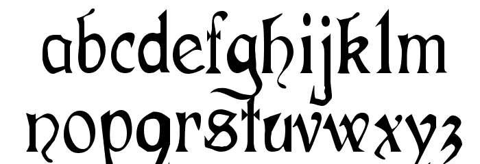 Flourishes and Fancies Font LOWERCASE