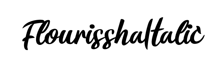 Flourissha Italic  Frei Schriftart Herunterladen