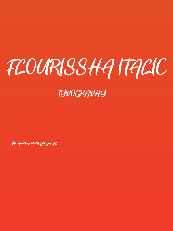 Flourissha Italic Poster