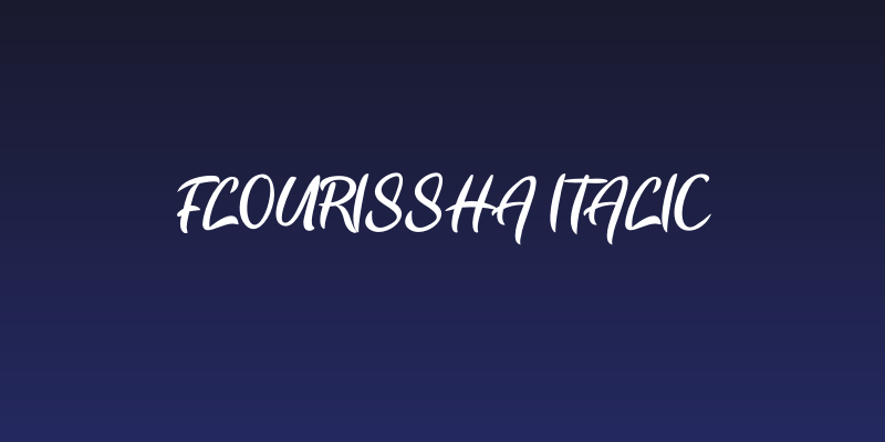 Flourissha Italic Social Header