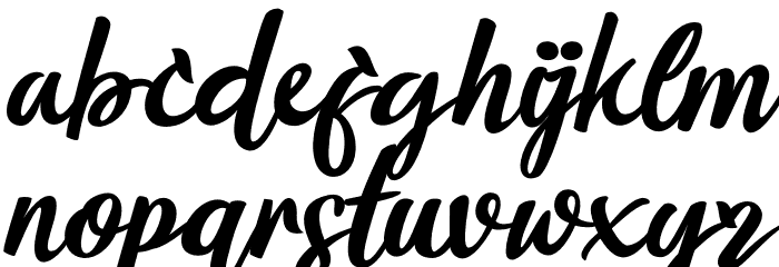 Flourissha Italic Font LOWERCASE