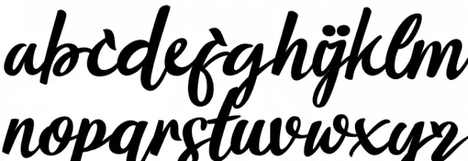 Flourissha Italic फ़ॉन्ट लोअरकेस