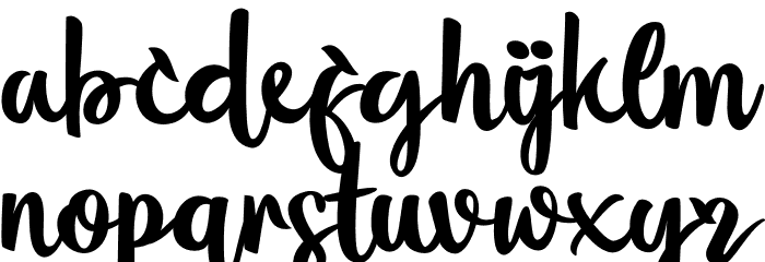 Flourissha Font LOWERCASE