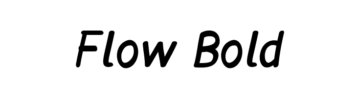 Flow Bold Font