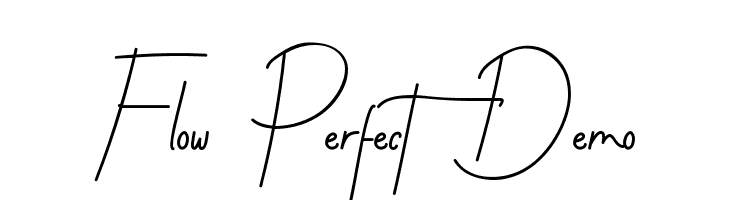 Flow Perfect Demo  フリーフォントのダウンロード