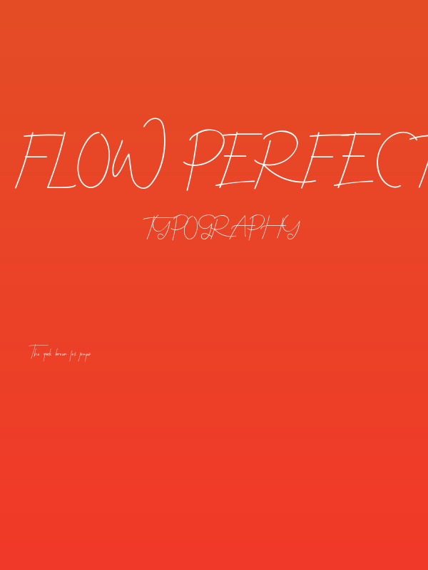 Flow Perfect Demo Poster