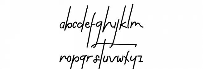 Flow Perfect Demo Schriftart Kleinbuchstaben