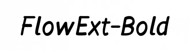 FlowExt-Bold  font caratteri gratis