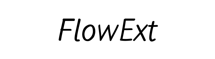 FlowExt  免费字体下载