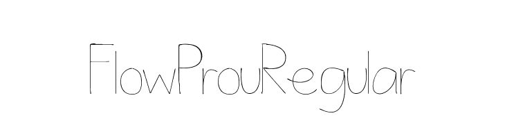 FlowProuRegular  Frei Schriftart Herunterladen