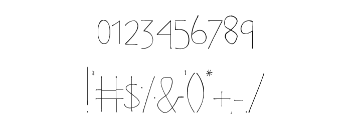 FlowProuRegular Font OTHER CHARS