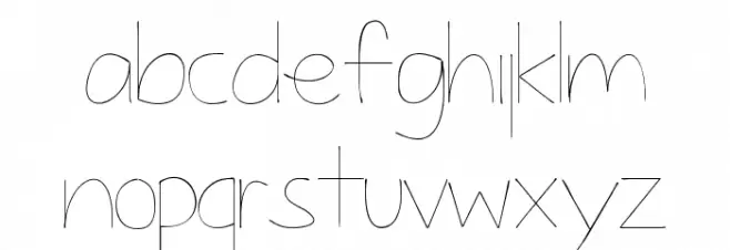 FlowProuRegular Schriftart Kleinbuchstaben
