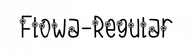 Flowa-Regular  Fuentes Gratis Descargar