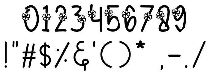 Flowa-Regular フォント その他の文字