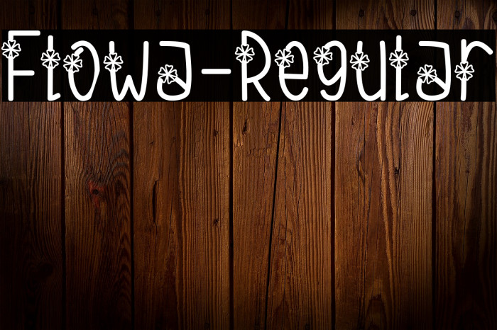 Flowa-Regular フォント examples