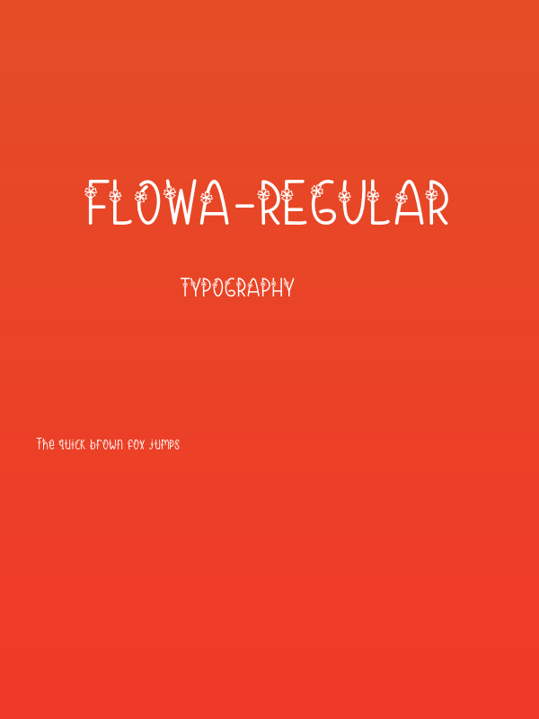 Flowa-Regular Poster