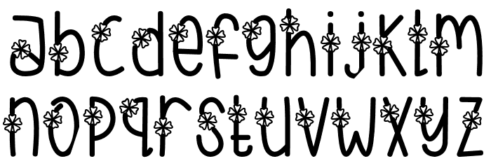 Flowa-Regular フォント 小文字