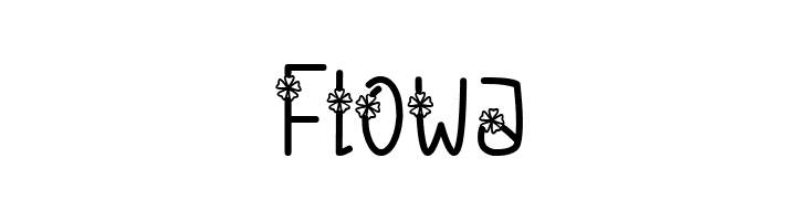 Flow Font LOWERCASE