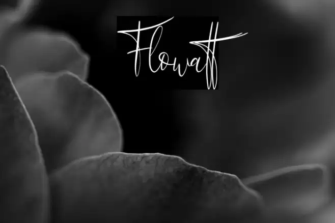 Flowatt Font examples