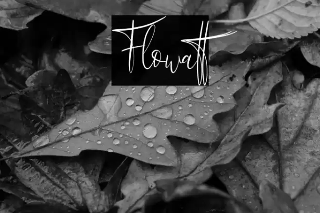 Flowatt Font examples