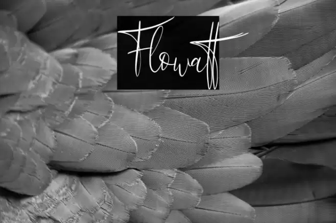 Flowatt Font examples