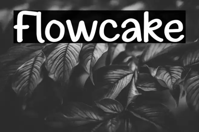 Flowcake フォント examples