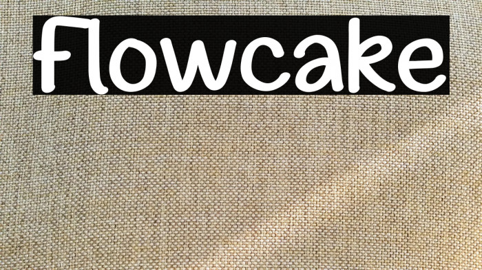 Flowcake Font examples