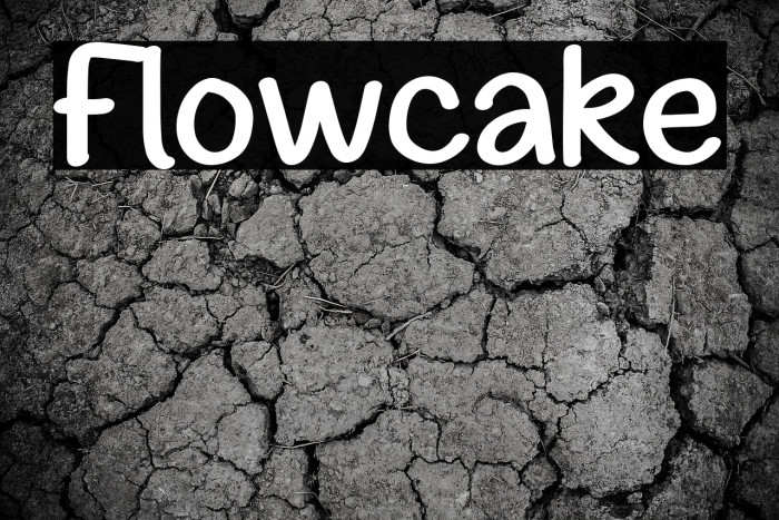 Flowcake Font examples