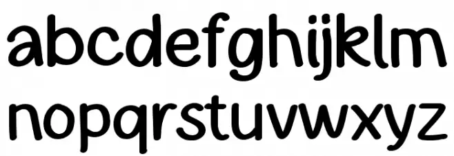 Flowcake フォント 小文字