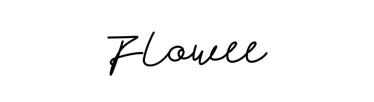 Flowee  Frei Schriftart Herunterladen