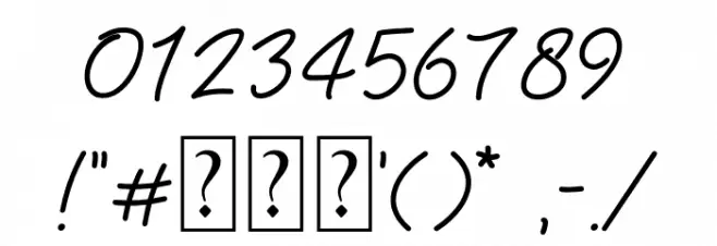 Flowee Font OTHER CHARS