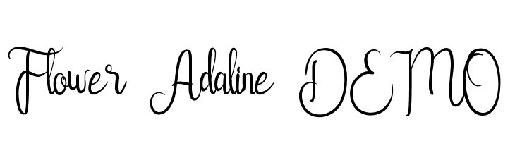 Flower Adaline DEMO  Frei Schriftart Herunterladen