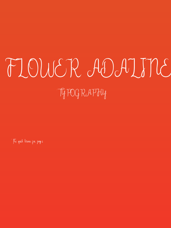 Flower Adaline DEMO Poster
