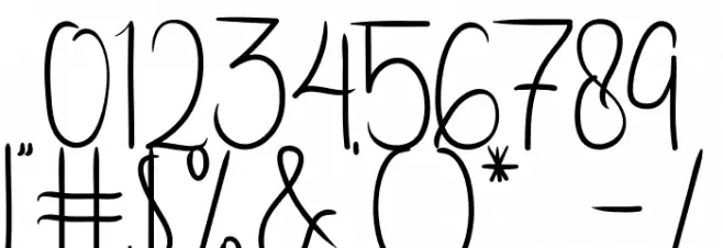 Flower Adaline Font OTHER CHARS