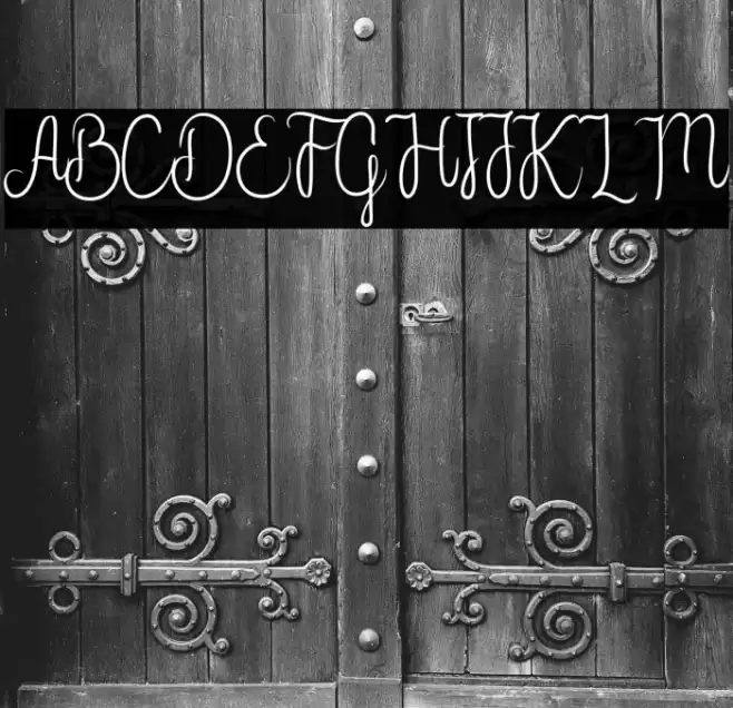 Flower Adaline Font examples