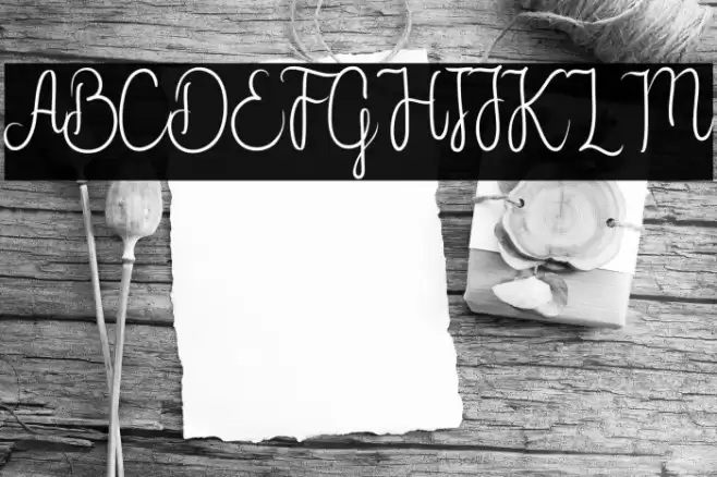 Flower Adaline Font examples