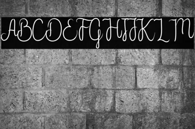 Flower Adaline Font examples