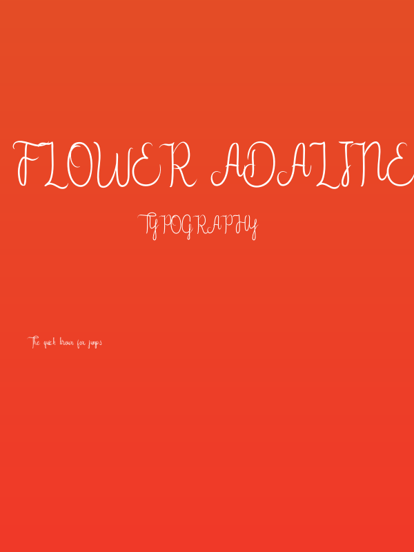 Flower Adaline Poster